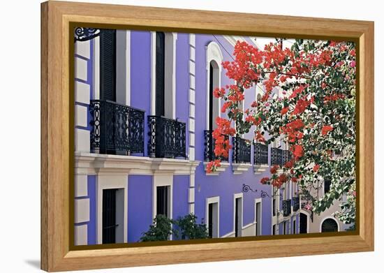 Colorful Balconies of San Juan, Puerto Rico-George Oze-Framed Premier Image Canvas