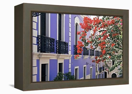 Colorful Balconies of San Juan, Puerto Rico-George Oze-Framed Premier Image Canvas