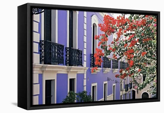 Colorful Balconies of San Juan, Puerto Rico-George Oze-Framed Premier Image Canvas