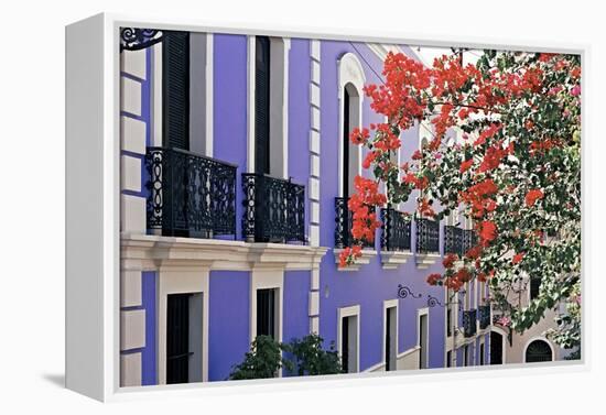 Colorful Balconies of San Juan, Puerto Rico-George Oze-Framed Premier Image Canvas