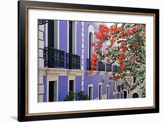 Colorful Balconies of San Juan, Puerto Rico-George Oze-Framed Photographic Print