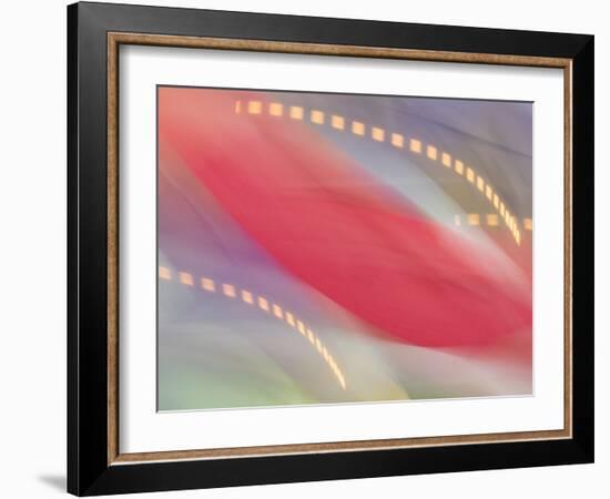 Colorful banners and lights-Merrill Images-Framed Photographic Print