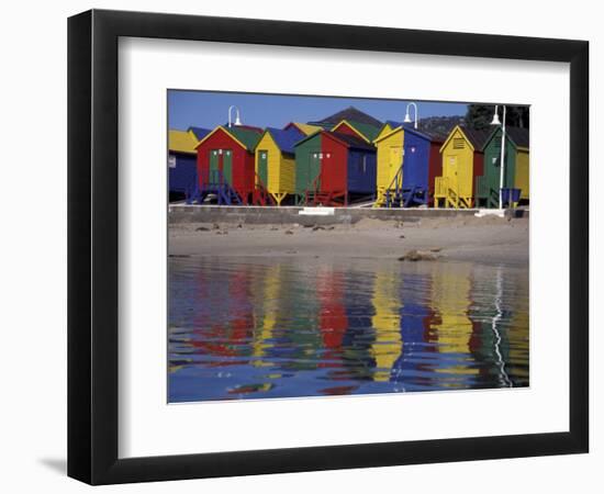 Colorful Bathing Huts, Cape Town, South Africa-Michele Westmorland-Framed Photographic Print