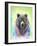 Colorful Bear Illustration. Bright Poster-Sovka-Framed Art Print