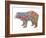 Colorful Bear-Ann Marie Coolick-Framed Art Print