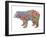 Colorful Bear-Ann Marie Coolick-Framed Art Print