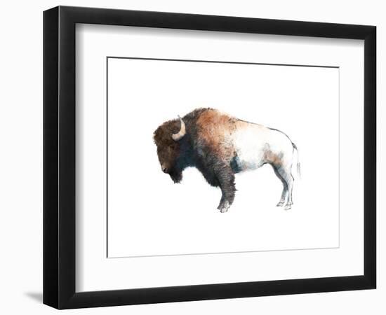 Colorful Bison Dark Brown-Avery Tillmon-Framed Premium Giclee Print