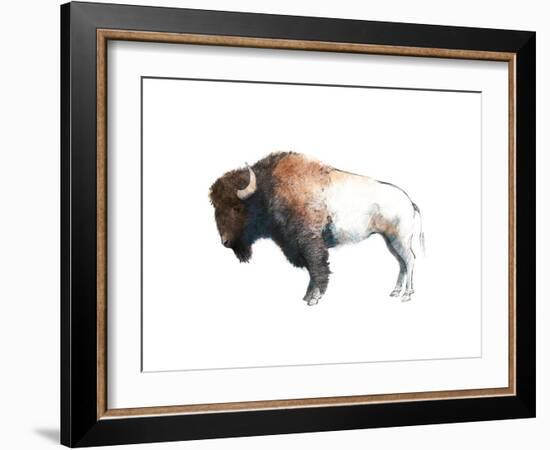 Colorful Bison Dark Brown-Avery Tillmon-Framed Art Print