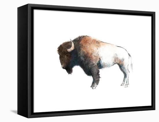 Colorful Bison Dark Brown-Avery Tillmon-Framed Stretched Canvas