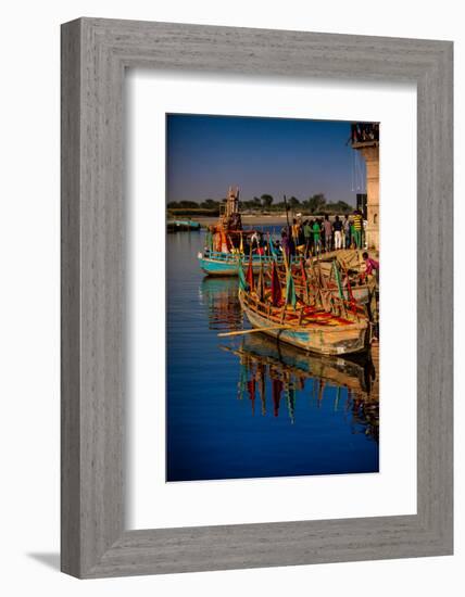 Colorful Boats at the Holi Festival, Vrindavan, Uttar Pradesh, India, Asia-Laura Grier-Framed Photographic Print