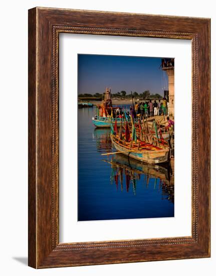 Colorful Boats at the Holi Festival, Vrindavan, Uttar Pradesh, India, Asia-Laura Grier-Framed Photographic Print