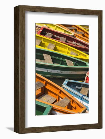 Colorful Boats, Manila, Philippines-Keren Su-Framed Photographic Print