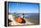 Colorful Boats on the Beach, Torreira, Aveiro, Beira, Portugal, Europe-G and M Therin-Weise-Framed Premier Image Canvas