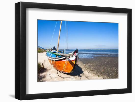 Colorful Boats on the Beach, Torreira, Aveiro, Beira, Portugal, Europe-G and M Therin-Weise-Framed Photographic Print