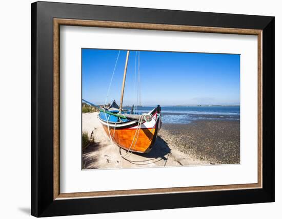 Colorful Boats on the Beach, Torreira, Aveiro, Beira, Portugal, Europe-G and M Therin-Weise-Framed Photographic Print