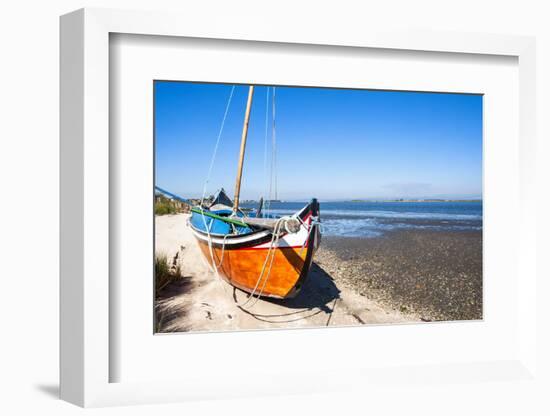 Colorful Boats on the Beach, Torreira, Aveiro, Beira, Portugal, Europe-G and M Therin-Weise-Framed Photographic Print