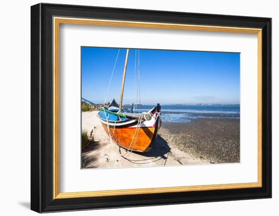 Colorful Boats on the Beach, Torreira, Aveiro, Beira, Portugal, Europe-G and M Therin-Weise-Framed Photographic Print