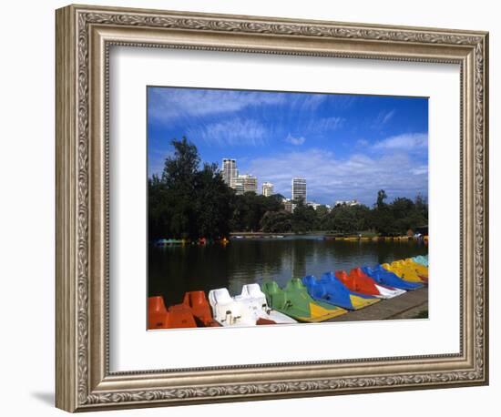 Colorful Boats, Palmero, Buenos Aires, Argentina-Bill Bachmann-Framed Photographic Print