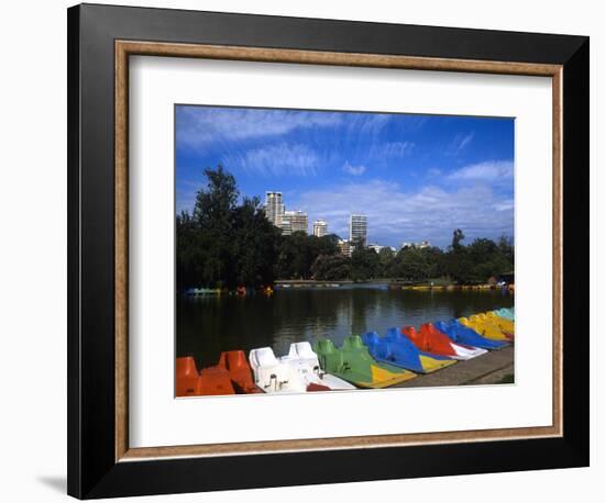 Colorful Boats, Palmero, Buenos Aires, Argentina-Bill Bachmann-Framed Photographic Print