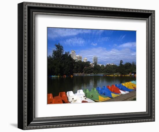 Colorful Boats, Palmero, Buenos Aires, Argentina-Bill Bachmann-Framed Photographic Print