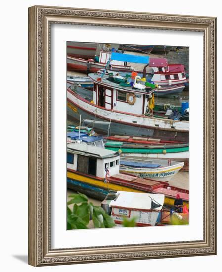 Colorful Boats, Panama City, Panama-Keren Su-Framed Photographic Print