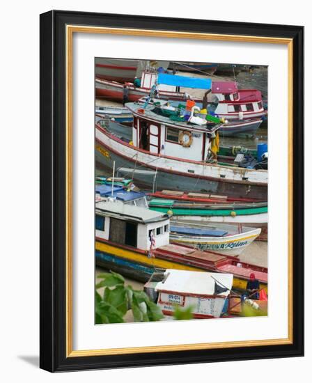 Colorful Boats, Panama City, Panama-Keren Su-Framed Photographic Print