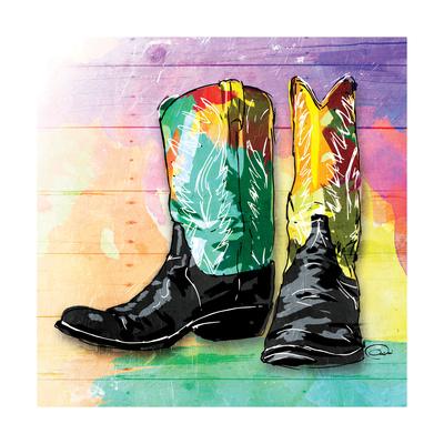 colorful boots