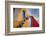 Colorful Building in Oia on Santorini in the Greek Isles-Darrell Gulin-Framed Photographic Print