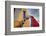 Colorful Building in Oia on Santorini in the Greek Isles-Darrell Gulin-Framed Photographic Print