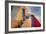 Colorful Building in Oia on Santorini in the Greek Isles-Darrell Gulin-Framed Photographic Print