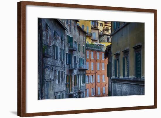 Colorful Building of the Town of Perugia-Terry Eggers-Framed Photographic Print