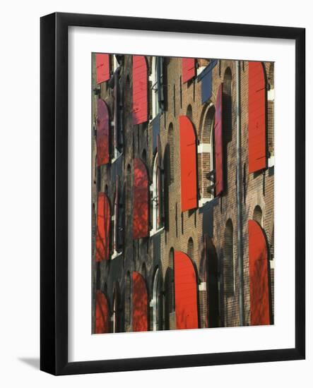 Colorful Buildings, Amsterdam, Netherlands-Keren Su-Framed Photographic Print