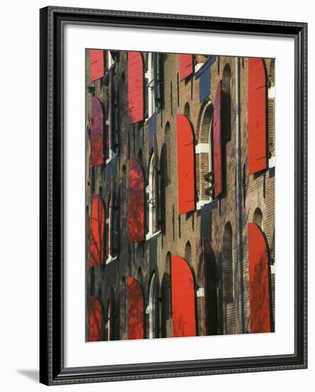 Colorful Buildings, Amsterdam, Netherlands-Keren Su-Framed Photographic Print