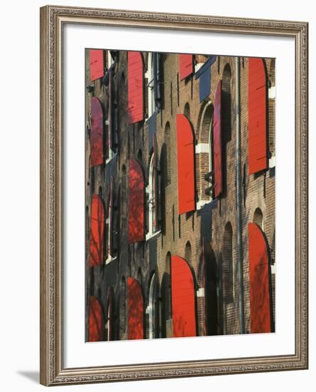 Colorful Buildings, Amsterdam, Netherlands-Keren Su-Framed Photographic Print