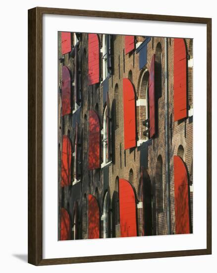 Colorful Buildings, Amsterdam, Netherlands-Keren Su-Framed Photographic Print