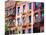 Colorful Buildings with Fire Escape, Williamsburg, Brooklyn, New York, United States-Philippe Hugonnard-Mounted Premium Photographic Print