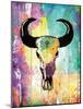 Colorful Bull-Jace Grey-Mounted Art Print