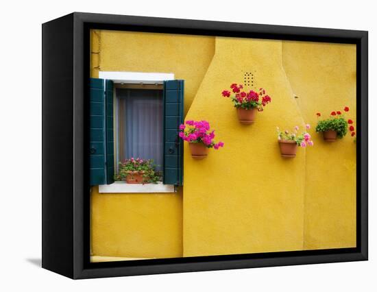 Colorful Burano City Homes, Italy-Terry Eggers-Framed Premier Image Canvas