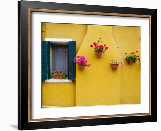 Colorful Burano City Homes, Italy-Terry Eggers-Framed Photographic Print