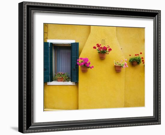 Colorful Burano City Homes, Italy-Terry Eggers-Framed Photographic Print