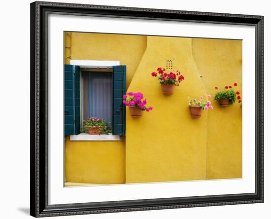 Colorful Burano City Homes, Italy-Terry Eggers-Framed Photographic Print