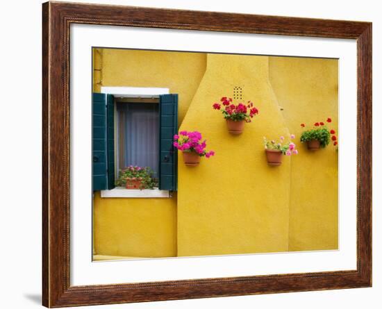 Colorful Burano City Homes, Italy-Terry Eggers-Framed Photographic Print