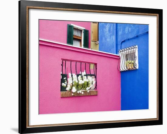 Colorful Burano City Homes, Italy-Terry Eggers-Framed Photographic Print