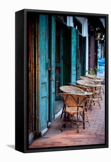 Colorful Cafe-Erin Berzel-Framed Premier Image Canvas