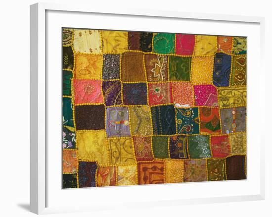 Colorful Carpet, Pushkar, Rajasthan, India-Keren Su-Framed Photographic Print