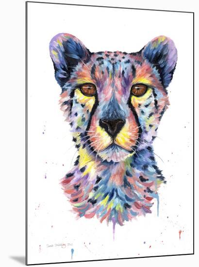 Colorful Cheetah-Sarah Stribbling-Mounted Giclee Print