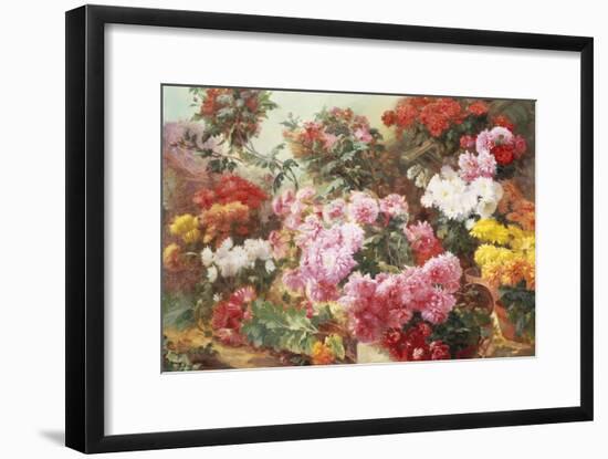 Colorful Chrysanthemums-Henry Bonnefoy-Framed Giclee Print