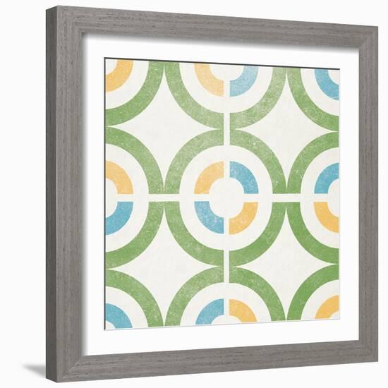 Colorful Circle Tiles-Lula Bijoux & Company-Framed Art Print