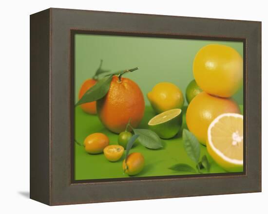 Colorful Citrus Fruit-Ulrike Koeb-Framed Premier Image Canvas