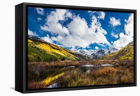 Colorful Colorado Mountain in Fall-kanonsky-Framed Premier Image Canvas